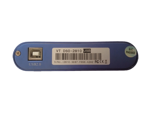 VT DSO-2810R:100MHz 8~16Bit Multi-function PC USB Oscilloscope Spectrum Analyzer 