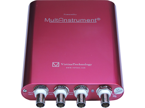 Oscilloscope: 10~16Bit, 200MHz sampling rate, 80MHz bandwidth, 12 voltage ranges