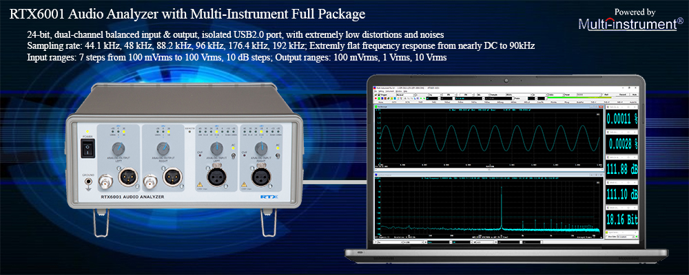 RTX6001 Audio Analyzer