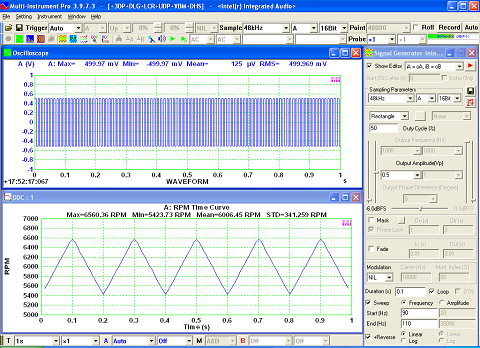 RPM Time Curve