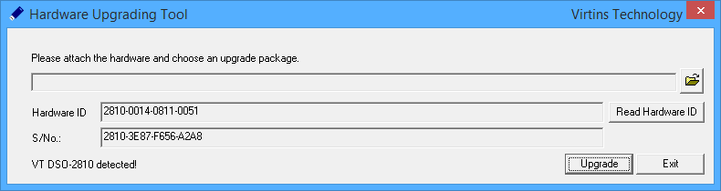 Hardware ID and Serial Number of VT Hardware