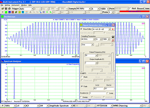 USB Signal Generator Fade In and Out